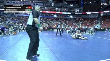 3A-106 lbs Cons. Round 2 - Connor McGonegle, Iowa City, Liberty vs Isaac Beirman, Johnston