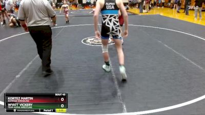 122/129 Round 3 - Wyatt Vickery, Team Alpha Wrestling vs Kortez Martin, Rampage Wreseling