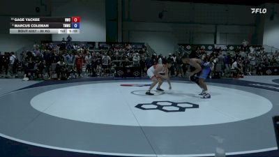 86 kg Champ. Rd Of 16 - Gage Yackee, Navy Wrestling Club vs Marcus Coleman, Titan Mercury Wrestling Club (TMWC)