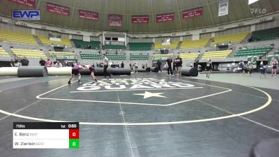 75 lbs Final - Eli Benz, Benton Parks Youth Wrestling vs Wesley Zierlein, Benton Parks Youth Wrestling