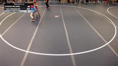 144 lbs Cons. Semis - Zytavius Williams, Super D Wrestling vs Jack Bridenstine, Coon Rapids Mat Bandits