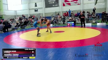 71kg Cons. Round 4 - Landon Moss, Jr Huskies vs Mannraj Thiara, Canadian Mal Wrestling