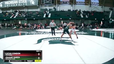 174 lbs Cons. Semi - Lucas Condon, Wisconsin vs Ceasar Garza, Michigan State