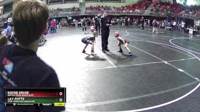 82 lbs Semifinal - Kaysie Kruse, Battle Creek Brave Elite vs Lily Potts, WWC Predator Wrestling