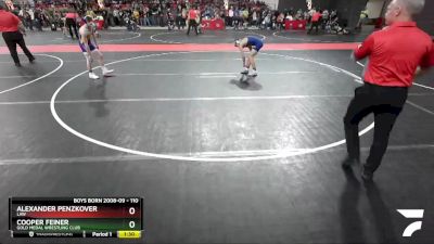 110 lbs Quarterfinal - Alexander Penzkover, LAW vs Cooper Feiner, Gold Medal Wrestling Club