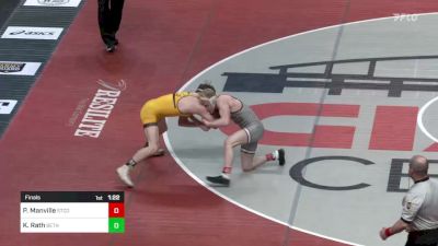 139 lbs Final - Pierson Manville, State College vs Kollin Rath, Bethlehem Cath