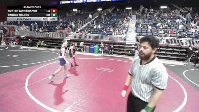 106 lbs 2nd Place - Hunter Gortemaker, Team Braves WC vs Parker Nelson, Riverton USAW