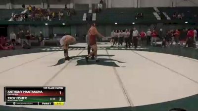 174 lbs 1st Place Match - Anthony Mantanona, Oklahoma vs Troy Fisher, Northwestern