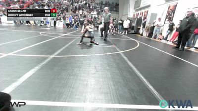 55 lbs Quarterfinal - Caden Sloan, Morrison Takedown Club vs Johnny Weisinger, Wyandotte Youth Wrestling