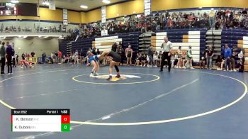 115 lbs. Quarterfinal - Kailey Benson, Francis Howell Central vs Kaitlyn Dubois, Belton