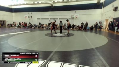 205-214 lbs Round 2 - Gabe Camarao, Lindbergh vs Abraham Garcia, Lake Washington