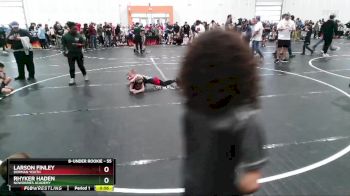 55 lbs Champ. Round 1 - Larson Finley, Dorman Youth vs Rhyker Haden, NoWorries Academy