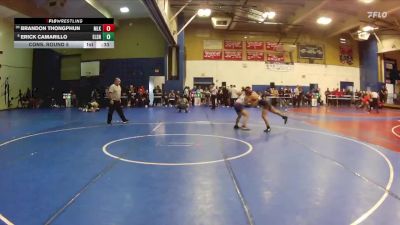 126 lbs Cons. Round 5 - Brandon Thongphun, Martin Luther King vs Erick Camarillo, Elsinore