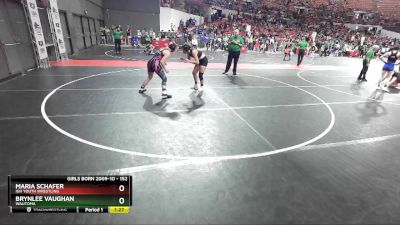 152 lbs Semifinal - Maria Schafer, IGH Youth Wrestling vs Brynlee Vaughan, Wautoma