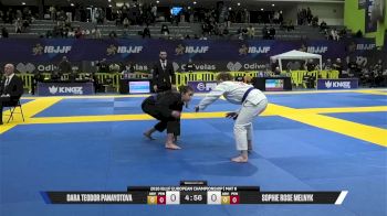 Sophie Rose Melnyk vs Dara Teodor Panayotova 2026 European Jiu-Jitsu IBJJF Championship