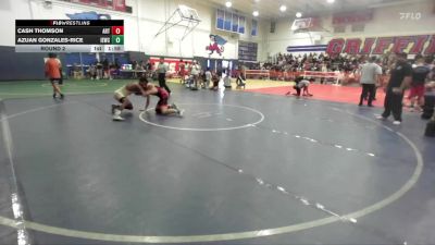 132 lbs Round 2 - Azuan Gonzales-Rice, Inland Elite Wrestling Club vs Cash Thomson, Silverback WC