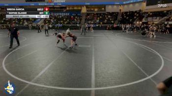 135 lbs Champ. Round 1 - Sophie Glaser, New Hampton vs Grecia Garcia, Huntley