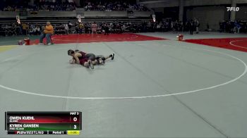 130 lbs Semifinal - Kyren Gansen, Pine Island vs Owen Kuehl, Blaine