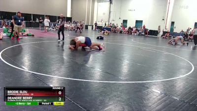 285 lbs Round 2 (10 Team) - Brodie Slou, Oswego High School vs Deandre Berry, Florida Elite Wrestling Academy