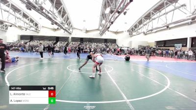 147-H lbs Consi Of 32 #1 - Lucas Almonte, Yale Street vs Aedan Lopez, West Orange