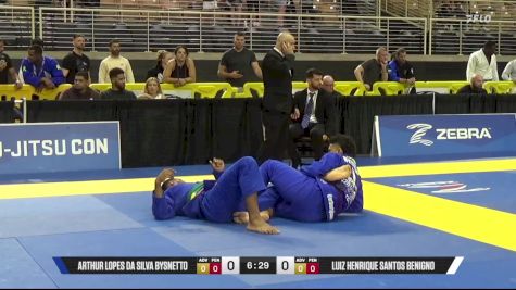 Arthur Lopes Da Silva Bysnetto vs Luiz Henrique Santos Benigno 2025 Pan Jiu Jitsu IBJJF Championship
