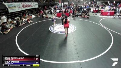 235 lbs Round 3 (16 Team) - Bella Castellanoz, KTWA-FR vs Viola Spencer, BAWA-FR