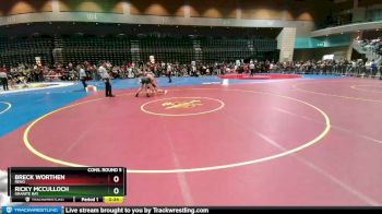 165 lbs Cons. Round 5 - Ricky McCulloch, Granite Bay vs Breck Worthen, Reno