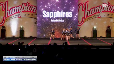 Reign Athletics - Sapphires [2025 L1.1 Youth - PREP Day 1] 2025 Champion Cheer and Dance Grand Nationals