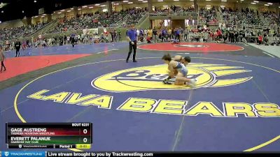 83 lbs Cons. Round 2 - Everett Palanuk, Oakridge Mat Club vs Gage Austreng, Thunder Mountain Wrestling