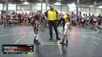 49 lbs Round 3 (6 Team) - Cooper Tackett, Steel Valley Psychos vs Tom Toledo, American Gladiators-Blue