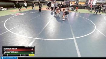 170 lbs Cons. Round 1 - Clayton Isham, IA vs Johnny Strauss, IL