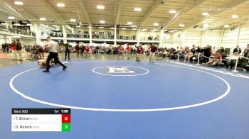 285 lbs Quarterfinal - Thomas Brown, Chelmsford vs Daniel Nineve, King Philip