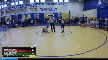 55 lbs Cons. Round 3 - Parker Lopez, Canes Wrestling Club vs Carl Schramm, Team Barracuda