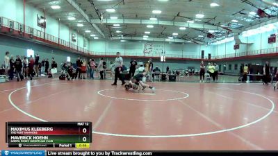 85 lbs 7th Place Match - Maximus Kleeberg, The Fort Hammers vs Maverick Hoehn, North Posey Wrestling Club