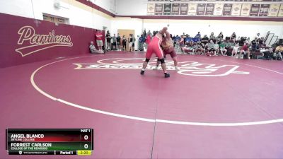 285 lbs Cons. Round 3 - Angel Blanco, Skyline College vs Forrest Carlson, College Of The Rewoods