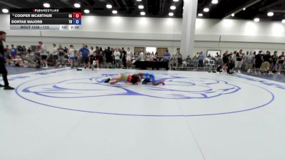 113 lbs Champ. Round 2 - Cooper Mcarthur, GA vs Dontae Majors, TN