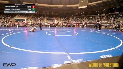 58 lbs Consi Of 32 #2 - Lincoln Taylor, Techfall Wrestling Club vs Gauge Littlefield, Coweta Tiger Wrestling