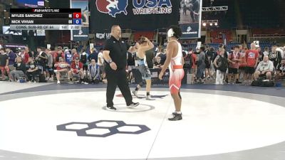 144 lbs Cons. Sub-rd Of 64 - Myles Sanchez, Nebraska vs Nick Vivian, Ohio