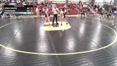 120 lbs Champ. Round 1 - Jarelli Benitez, South vs Tatum Reher, Burns/Pine Bluffs