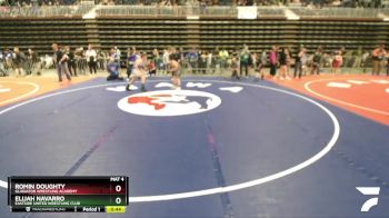 160 lbs Semifinal - Romin Doughty, Gladiator Wrestling Academy vs Elijah Navarro, Eastside United Wrestling Club