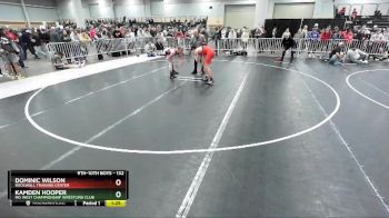 132 lbs Quarterfinal - Kamden Hooper, MO West Championship Wrestling Club vs Dominic Wilson, Rockwall Training Center