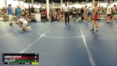 110 lbs Round 5 (6 Team) - Nick Guzzo, 84 Athletes vs Landon Maciolek, Xtreme Team White