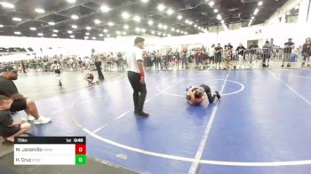70 lbs Round Of 16 - Max Jaramillo, Manu WC vs Hunter Cruz, Stockton Combat Wrestling
