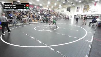 106 lbs 3rd Place Match - Samuel Olivier, Notre Dame/Riv vs Kevin Martinez, Western