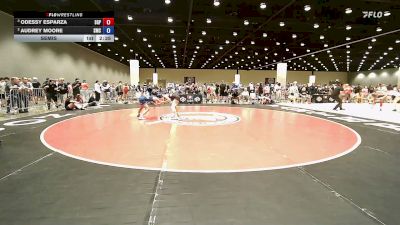 105 lbs Semis - Odessy Esparza, South Grand Prairie vs Audrey Moore, Spartan Mat Club