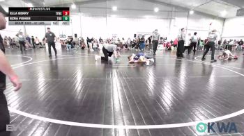 61 lbs Quarterfinal - Ella Berry, Team Tulsa Wrestling Club vs Ezra Fisher, Tiger Trained Wrestling