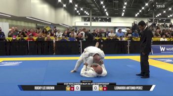 Leonardo Antonio Perez vs Rocky Lee Brown 2025 World Master IBJJF Jiu-Jitsu Championship