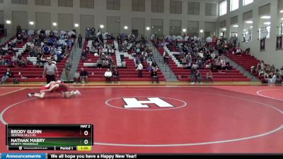 157 lbs Quarterfinal - Nathan Mabry, Hewitt-Trussville vs Brody Glenn, Vestavia Hills HS