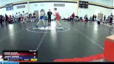 92 lbs Cons. Semi - Chase Allison, Highland Wrestling Club vs Joseph Warner, The Fort Hammers Wrestling