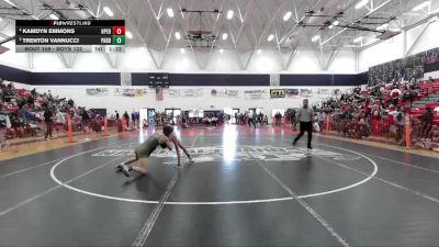 Boys 122 lbs Quarterfinal - Trenton Vannucci, Paradise Boys vs Kamdyn Emmons, Hope Boys